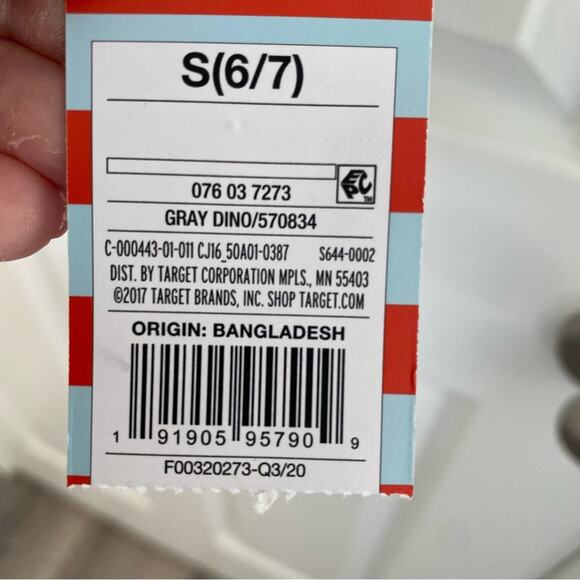 Boys Dinosaur Shirt Size Small long sleeve button down print Size S 6/7 NWT - Picture 7 of 8